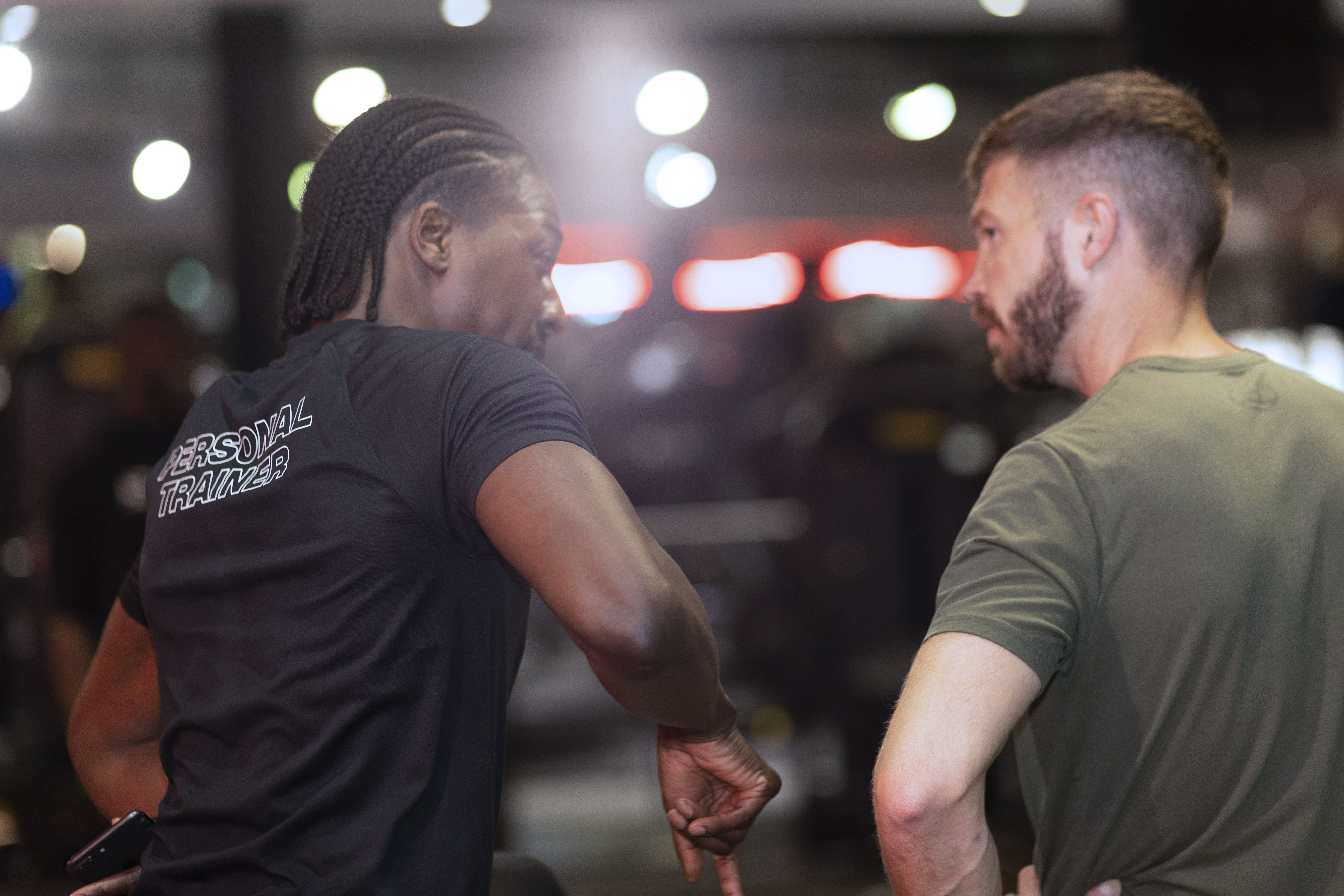 Men taking part in a supportive water-based fitness and wellbeing programme.
